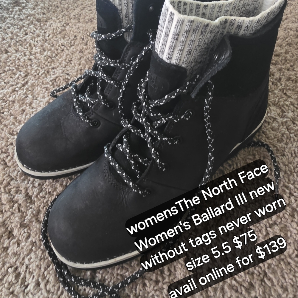 North Face Women's Ballard III boot NWOT